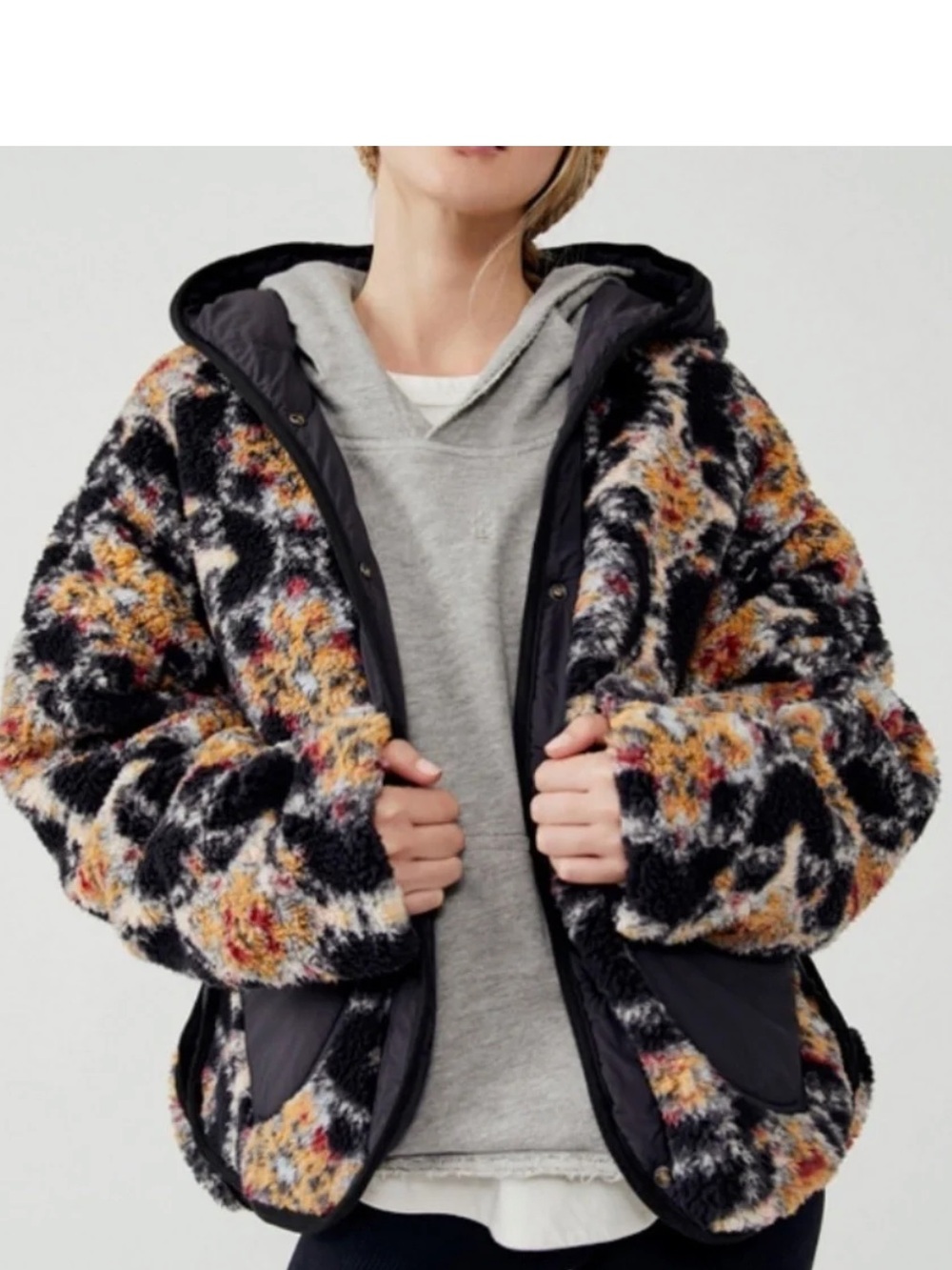 Elevation Jacquard Reversible Fleece Jacket by Free People FP Movement